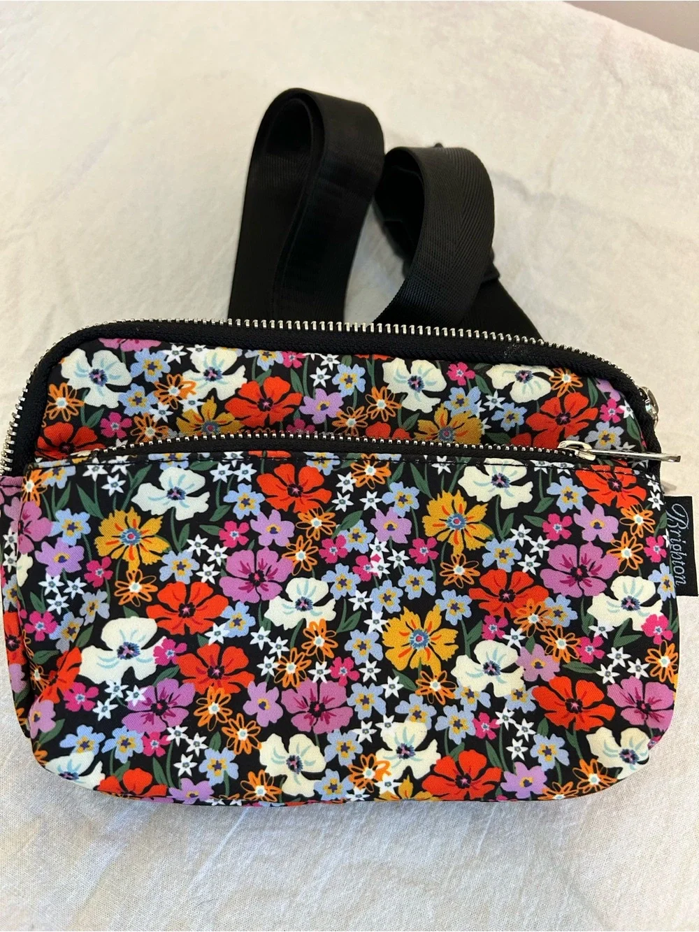 Brighton Multicolor Floral Jewelry Case and Belt Bag